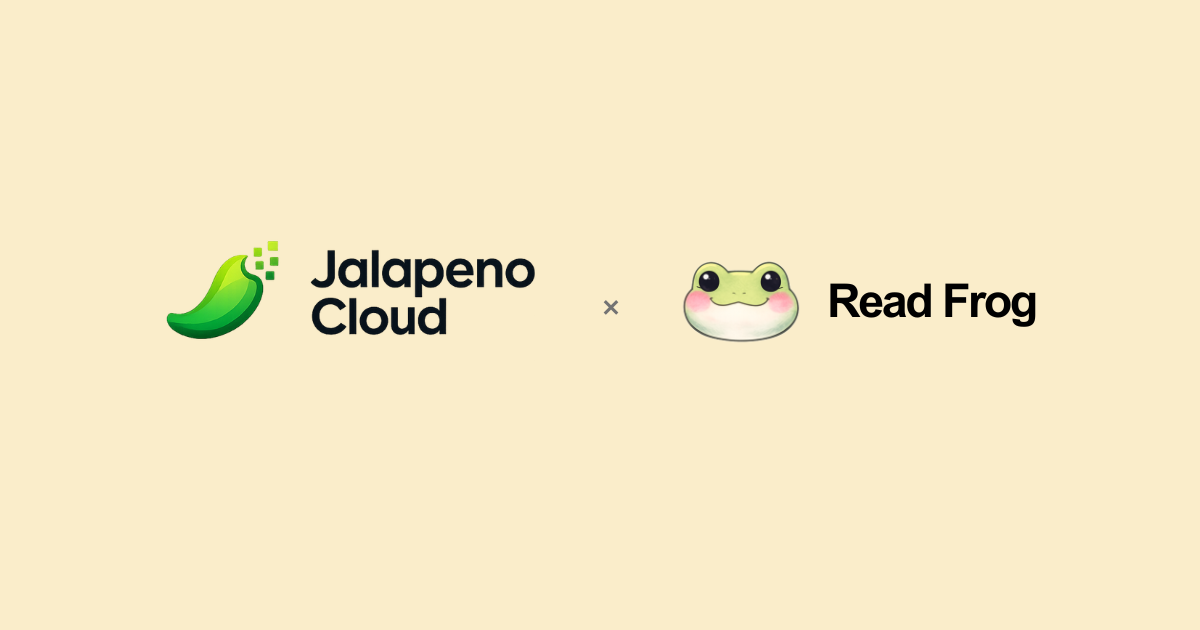 Jalapeno CloudとRead Frogのパートナーシップ